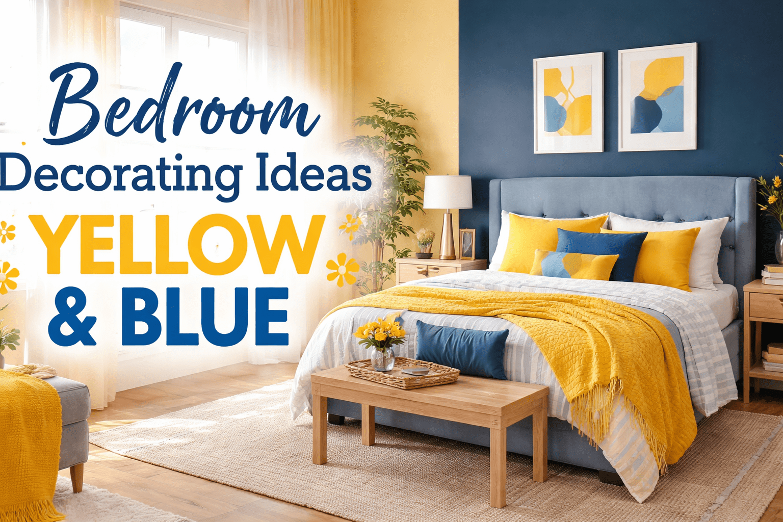 Read more about the article bedroom decorating ideas yellow and blue
