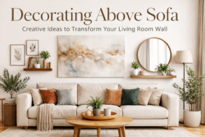 Read more about the article Decorating Above Sofa: Creative Ideas to Transform Your Living Room Wall