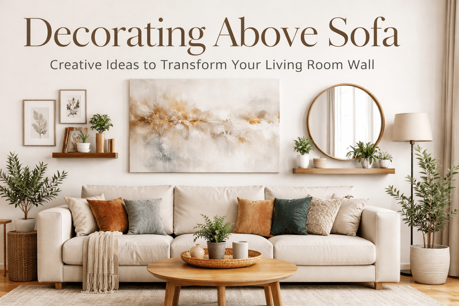 Read more about the article Decorating Above Sofa: Creative Ideas to Transform Your Living Room Wall