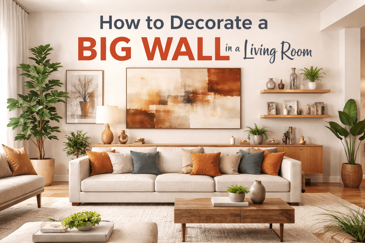 Read more about the article How to Decorate a Big Wall in a Living Room