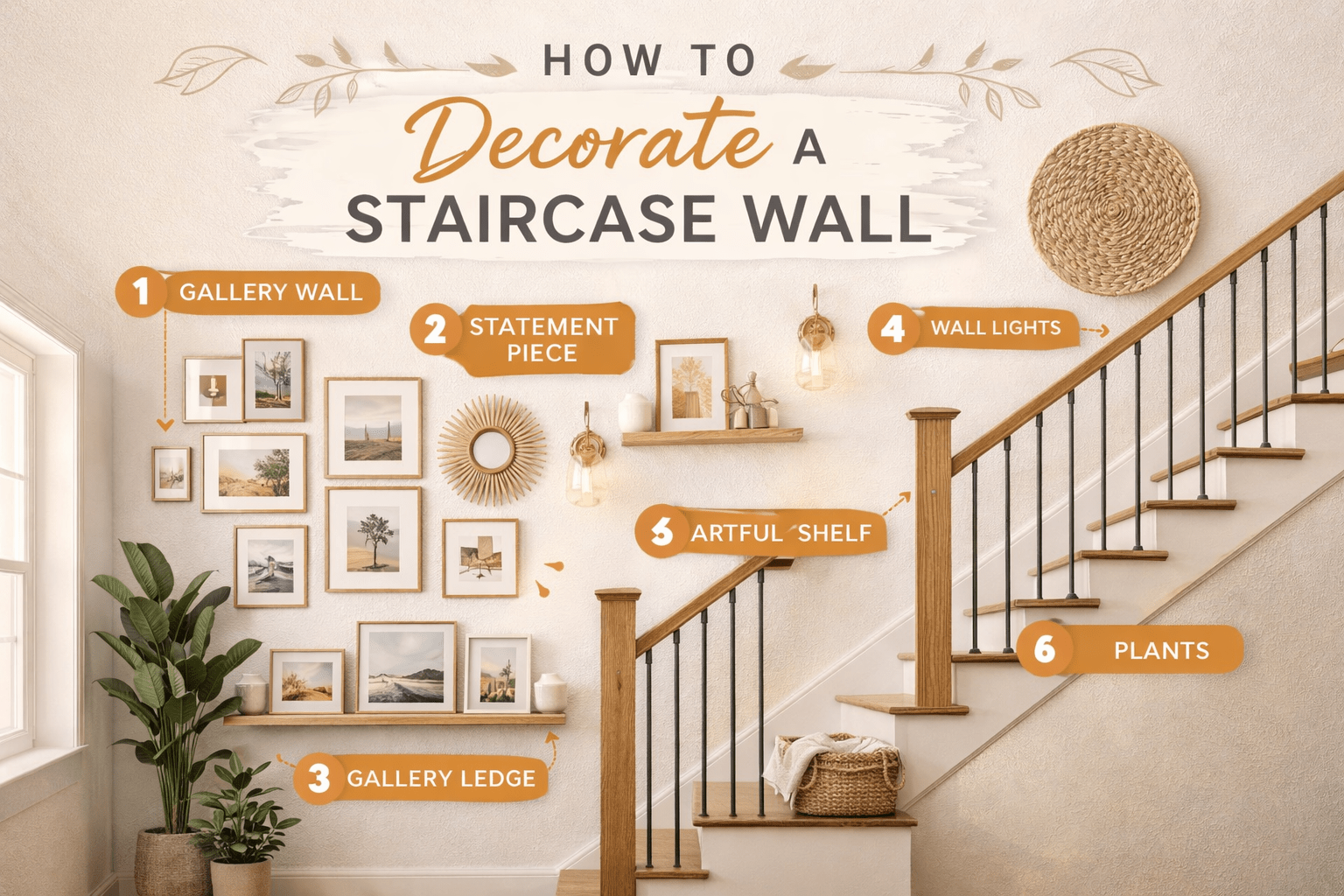 Read more about the article How to decorate staircase wall