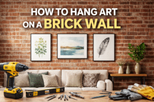 Read more about the article how to hang art on a brick wall