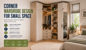 Read more about the article corner wardrobe design for small space